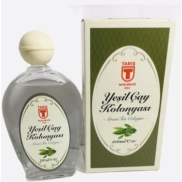 Tariş Yeşil Çay Kolonyası 80 Derece 200 ml Cam
