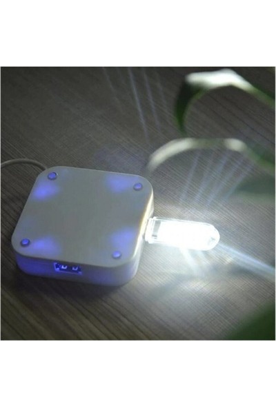 Markalonya Taşınabilir USB 5 LED Işık Işıldak Lamba Kamp Piknik Gece Lambası