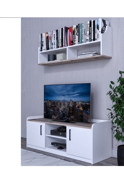 Fora Home Oreon Televizyon Sehpası Kitaplıklı Tv Ünitesi