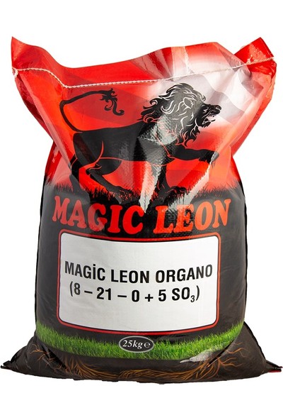 Organiksa Magic Leon 8-21-0+ So3 (Organomineral Gübre)(25 Kg)