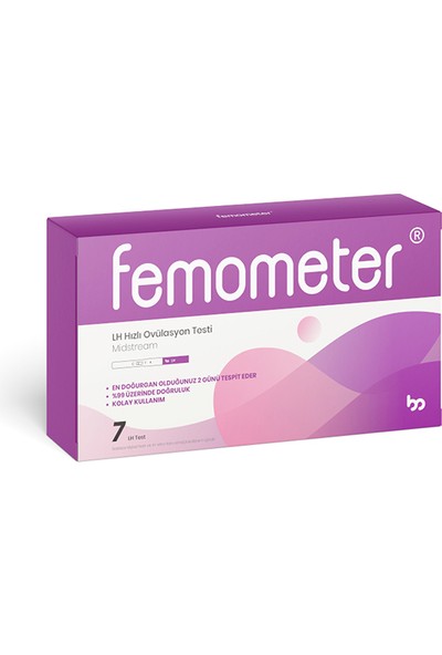 Mothersmart Femometer LH Hızlı Ovulasyon Testi (7'li) (Midstream)