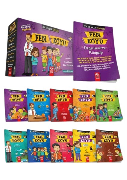3.ve 4. Sınıf Seviyesi Eğitim Yayınları Fen Köyü 64 Sayfa 10’ Lu Hikaye ve Değerlendirme Testi (Ciltli)