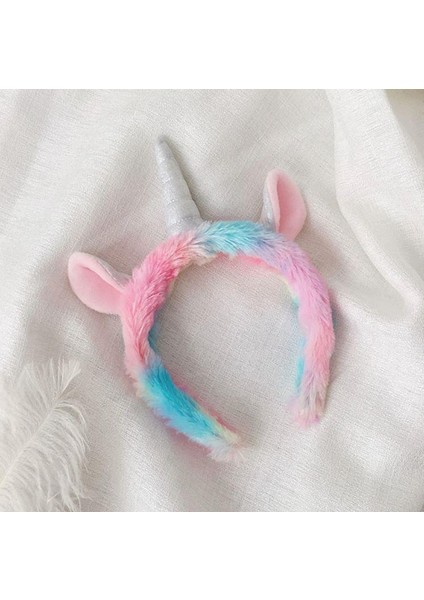 Unicorn Kulaklı ve Boynuzlu Tac Peluş Saç Bandı fiyatları