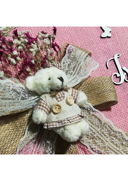 Kız Bebek Odası Kapı Süsü, Hastane Kapı Süsü, Duvar Süsü, Isim Tabelası, Bebek Çelengi (1 Adet) Pembe - 36009