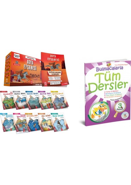 3. Sınıf Asya Efsanesi 10' Lu Hikaye Seti+Bulmacalarla Tüm Dersler(Öğretmen Tavsiyeli) (Ciltli)