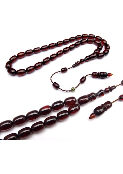 Eskitme Hareli Sistemli Kehribar Tesbih