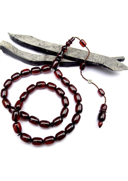 Eskitme Hareli Sistemli Kehribar Tesbih fiyatları