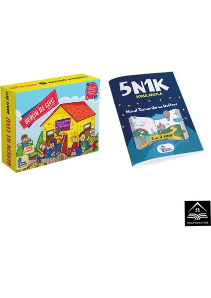 1. ve 2. Sınıflar Için Orka Çocuk Yayınları Burçin Ile Ceviz Hikaye Seti + 5N1K Masal Tamamlama (Ciltli)