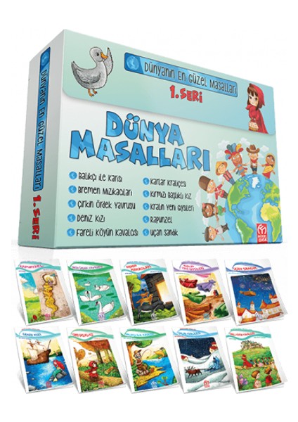 1. Sınıf 10' Lu Hikaye Dünya Masalları 1. Seri (Ciltli)