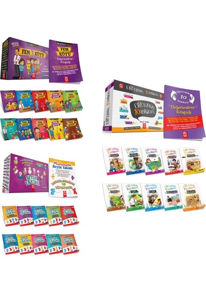 3. Sınıf 30 Adet Hikaye Fen Köyü Beyin Takımı ve Üretimin 10 Harikası (Ciltli)