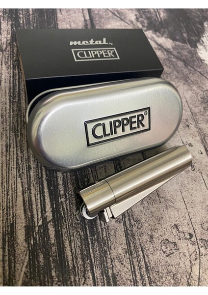 Clipper Krom Metal Çakmak
