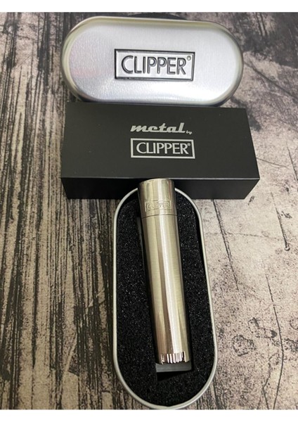 Clipper Krom Metal Çakmak