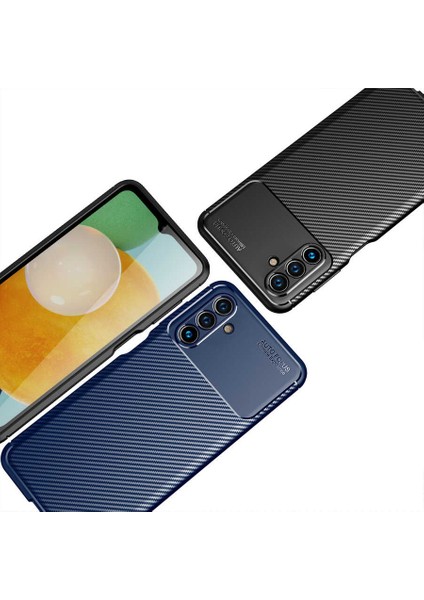 Samsung Galaxy A13 Kılıf Karbon Desenli Lux Negro Silikon Siyah