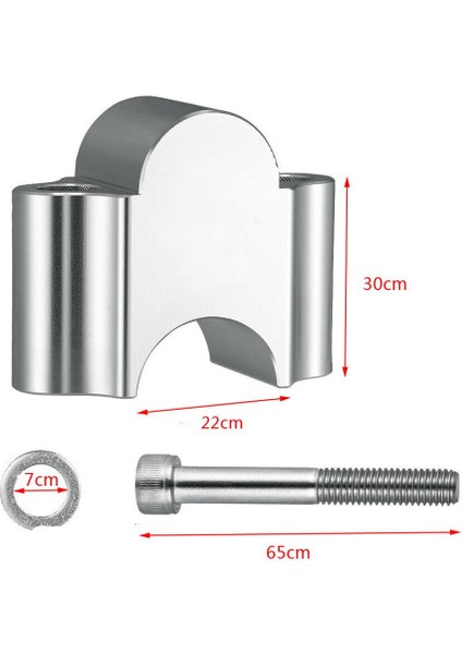 Motosiklet Kir Gidon Yükseltici Adaptörü Braketi Koltuk 22MM (Yurt Dışından)
