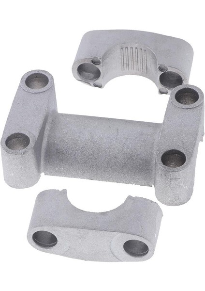 Gümüş Kolu Bar Dağı Kelepçeleri Yükseltici Adaptörü 7/8 Inç 22MM Dirt Bike Atv (Yurt Dışından)