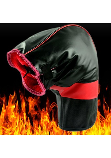Isıtıcı Mitts Kış Motosiklet Scooter Bisiklet Gidon El Kürk Muffs Eldiven (Yurt Dışından)