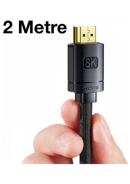 Hd Series 120hz 8k HDMI To HDMI 2.1V HDMI Kablosu Görüntü Aktarım Kablosu 1 mt