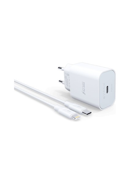 PD20L Şarj Aleti 3.0A PD20W Type-C To Lightning Kablo Set B