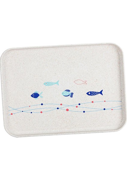 1 Adet Otel Servis Tepsileri Dikdörtgen Melamin Plastik Sofra Beyaz M fiyatları