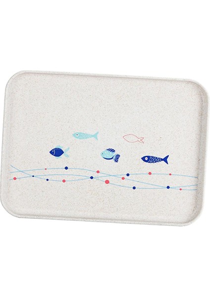 1 Adet Otel Servis Tepsileri Dikdörtgen Melamin Plastik Sofra Beyaz M modelleri