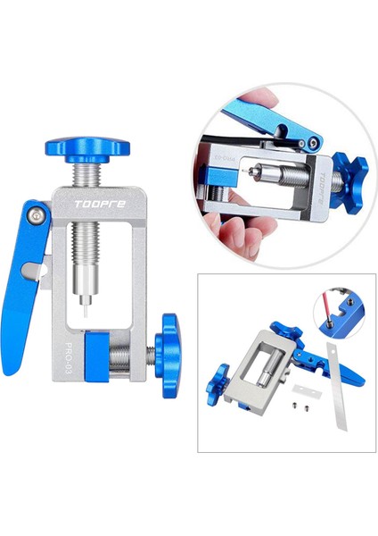 Mtb Bisiklet Iğne Sürücüsü Hidrolik Hortum Uydurma Takım Metal Kelepçe Mavi modelleri