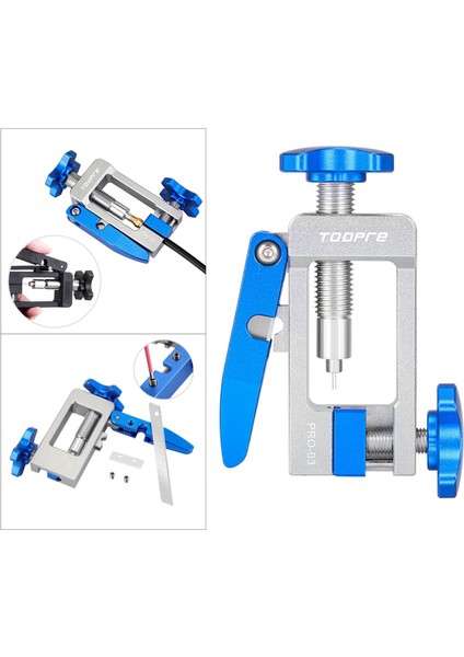 Mtb Bisiklet Iğne Sürücüsü Hidrolik Hortum Uydurma Takım Metal Kelepçe Mavi indirimleri