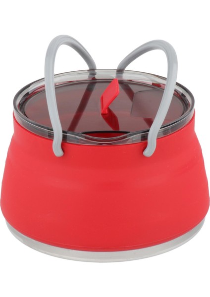 Taşınabilir Katlanabilir Silikon Pişirme Pot Piknik Su Isıtıcısı Çaydanlık Yemek Kırmızı fiyatları
