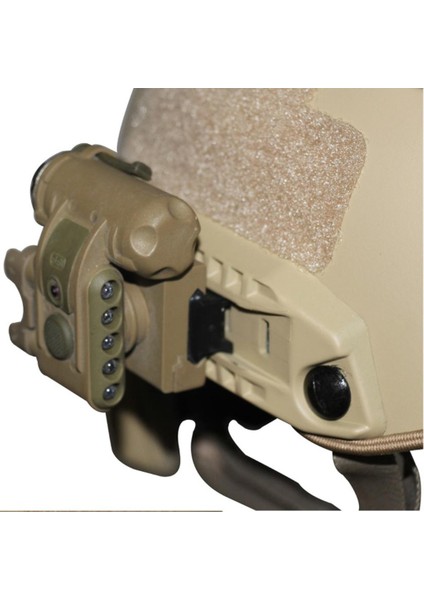 Taktik Kask Işık LED El Feneri Avcılık Survival Sinyali Iff Açık Kahverengi