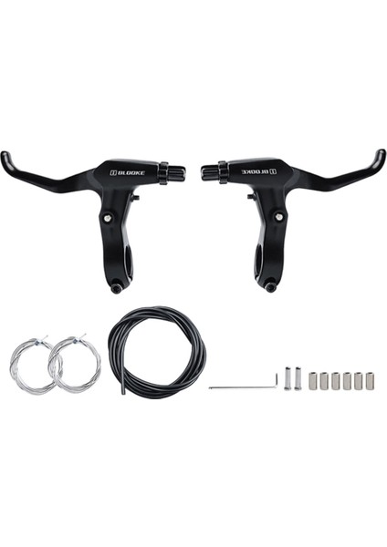 Bisiklet Fren Kolları Kabloları ile Set Mtb Bisiklet V-Fren Kolu Siyah fiyatları