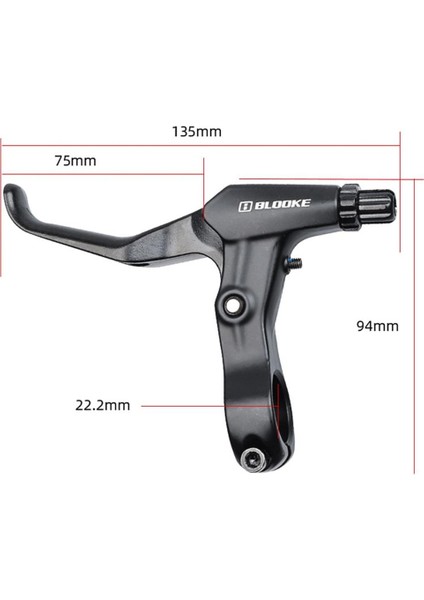 Bisiklet Fren Kolları Kabloları ile Set Mtb Bisiklet V-Fren Kolu Siyah fırsatları