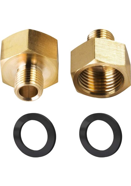 1 Pair Gaz Adaptörü 1/2 '' Kadın x 1/4 '' Gaz Sobası Pikniği Için Erkek Konu