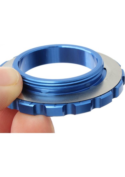 Bisiklet Disk Fren Merkezi Kilit Rotor 6-Cıvata Dolap Adaptörü Dönüştürücü Mavi