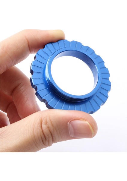 Bisiklet Disk Fren Merkezi Kilit Rotor 6-Cıvata Dolap Adaptörü Dönüştürücü Mavi