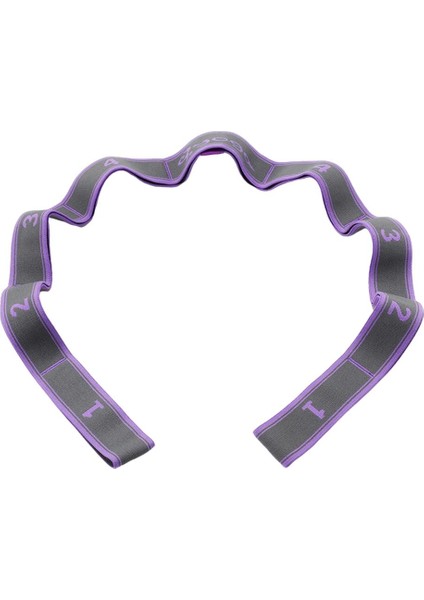 Yoga Çekme Kayışı Fitness Egzersiz Bale Germe Bant Döngü Purple_9 Döngüler