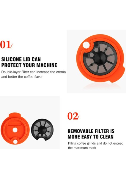 Kullanımlık Pp Kahve Kapsül Pods / Silikon Kapak Bosch Tassino 60ML Için Fit indirimleri