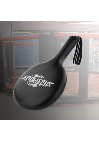 Boks Mitt Eğitim Hedef Punch Pad Eldiven Odak Mma Karate Savaş Siyah