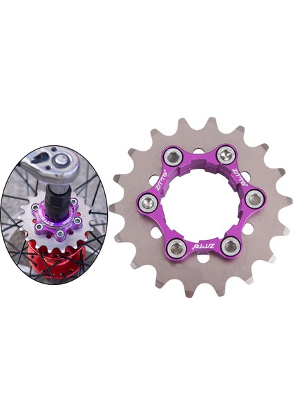 Mtb Tek 1 Hızlı Kaset Cog Sabit Dişli Dönüşüm Kiti 10/11S Hub 18T Için