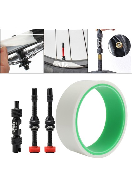 Presta Vana Bisikleti ile Tubeless Jant Bant Jant Anti Delinme Vana Bisikleti 29MM Vana 60MM indirimleri