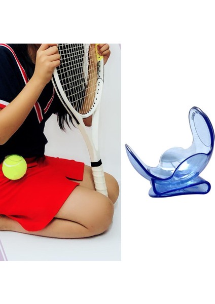 Şeffaf Tenis Topu Klip Eğitim Dişli Abs Tenis Topu Klip Tutucu Mavi