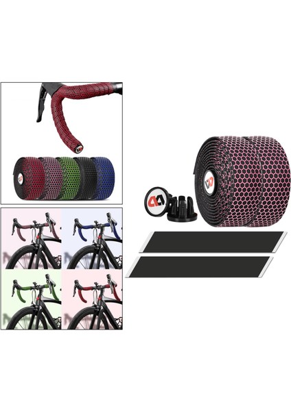 Bisiklet Yol Bisikleti Bisiklet Gidon Bant Wrap Kaymaz Bar Uç Fiş Pink modelleri