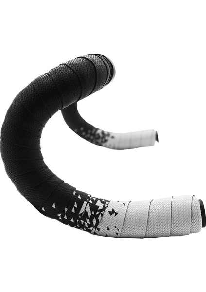 Bisiklet Gidon Bant Anti-Titreşim Kolu Wrap Kemer W / Son Fiş Siyah Beyaz(Yurt Dışından)