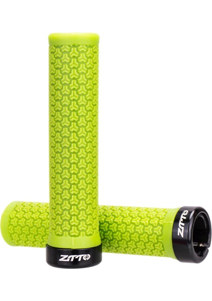 Açık Bisiklet Gidon Sapları Kauçuk Kilidi El Kavrama Kolu Kol Yeşil(Yurt Dışından)