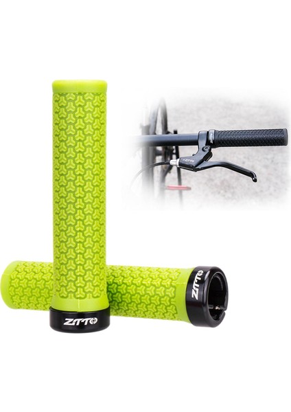 Açık Bisiklet Gidon Sapları Kauçuk Kilidi El Kavrama Kolu Kol Yeşil(Yurt Dışından) fırsatları