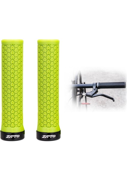 Açık Bisiklet Gidon Sapları Kauçuk Kilidi El Kavrama Kolu Kol Yeşil(Yurt Dışından) indirimleri
