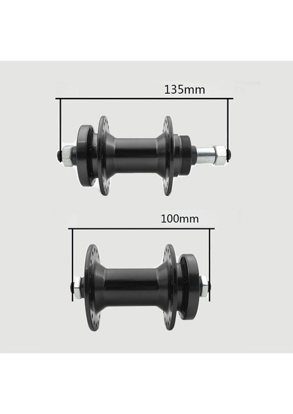 36H Dağ Yol Bisikleti Mtb Bisiklet Hub Set Ön 100MM / 3.94IN Arka 135MM / 5.3in