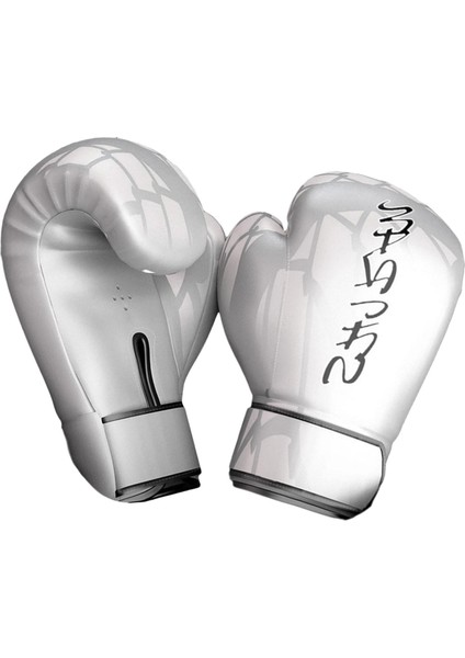 Boks Eldiveni Sparring Pu Deri Kickboks Delme Çanta Mitts 10OZ_WHITE