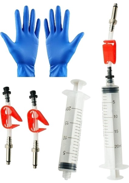 6 Adet 20 ml Bisiklet Hidrolik Disk Fren Kiti Yağlama Hortumu Şırınga(Yurt Dışından)