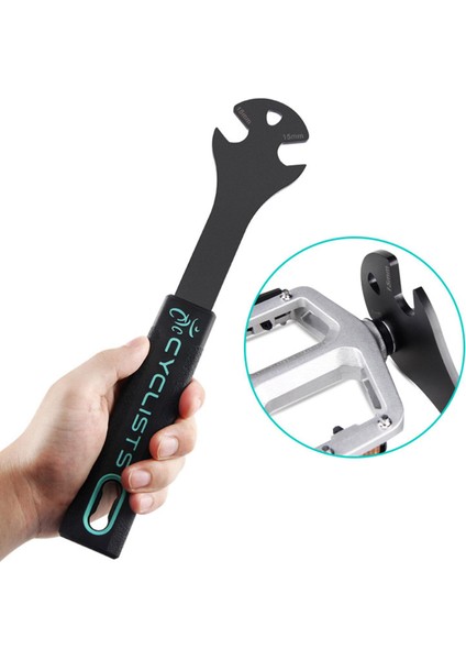 Bisiklet Pedal Anahtarı 15MM Bisiklet Pedalları Anahtarı Temizleme Mekanik Onarım Aracı fırsatları