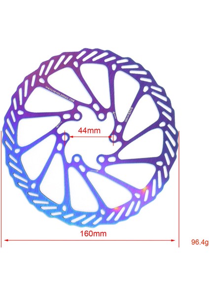 Mtb Bmx Bisiklet Disk Fren Rotor 6-Cıvata Bisiklet Mekanik Disk Fren Rotor Parçaları G3 160MM