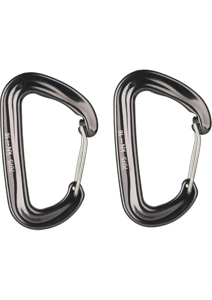 2 Adet 16KN Mini Alüminyum Alaşım Karabina D-Halka Anahtarlık Klip Kanca Gri fiyatları
